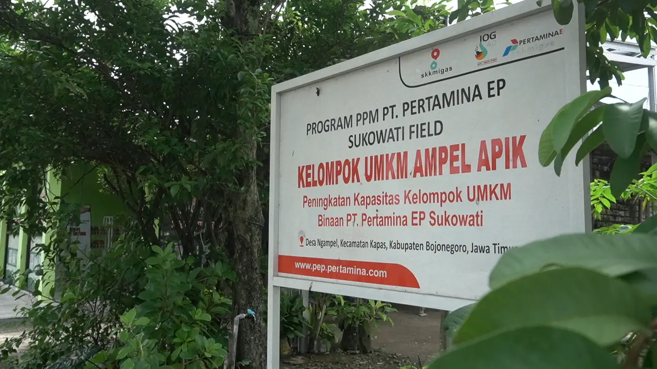 Palang Kelompok UMKM Ampel Apik
